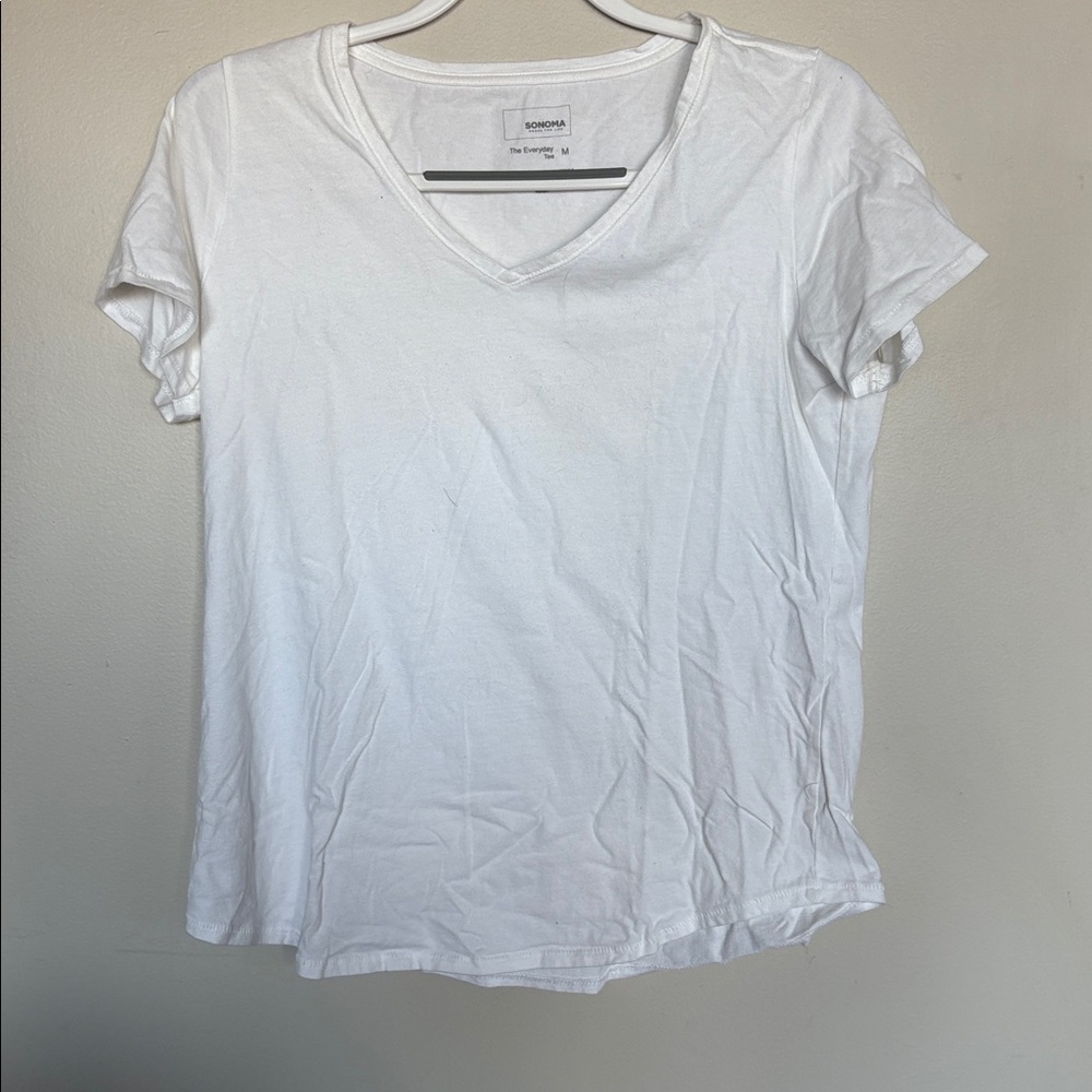 Sonoma Goods For Life Bundle of 3 V Neck the Everyday Tee Shirt Womens Medium - Picture 6 of 9